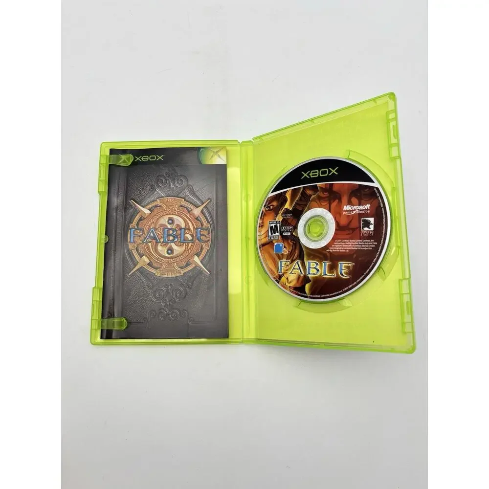 Xbox Fable CIB, Game Disc, Case, And Manual Tested & Working VG Condition